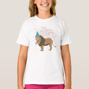 Lion Jungle Partying Animals Having a Party  T-Shirt