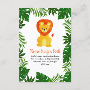 Lion Jungle Safari Animal   Forest Bring A Book Invitation