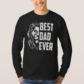 Lion King Best Dad Ever Daddy Happy Father Day T-Shirt