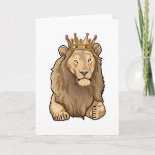 Lion King Crown Card