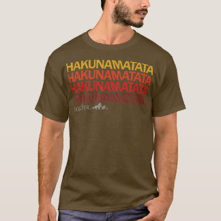 Lion King Hakuna Matata Sunset Colours  T-Shirt