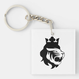 Lion king head key ring