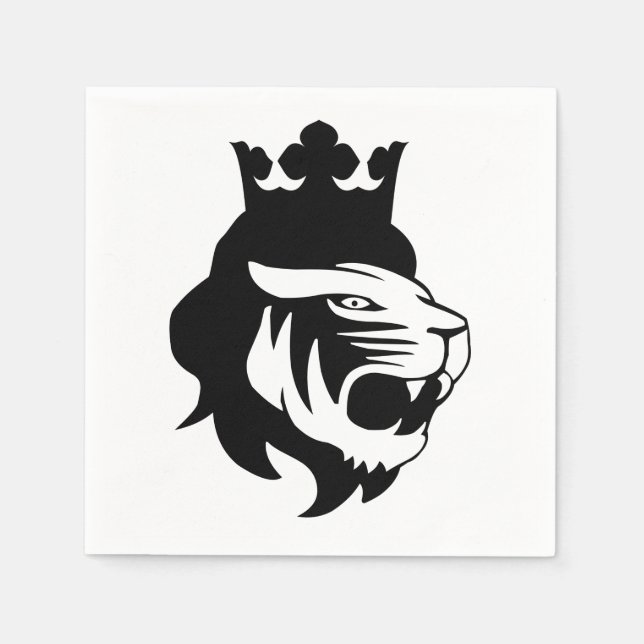 Lion king head napkin (Front)