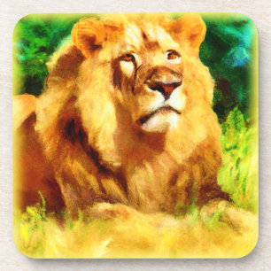 Lion King In The Forest. Buy Now Coaster