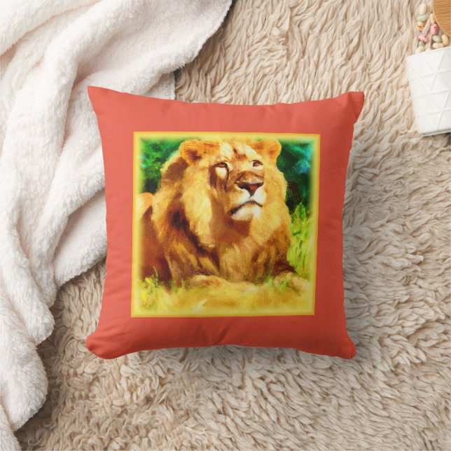 Lion King In The Forest. Buy Now Cushion (Blanket)