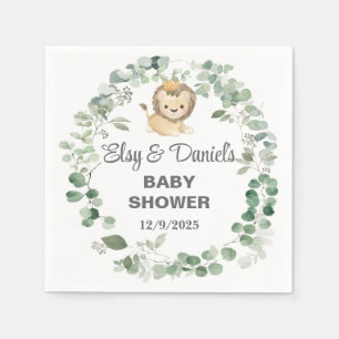 Lion King, Lion Cub baby shower paper napkins. Napkin