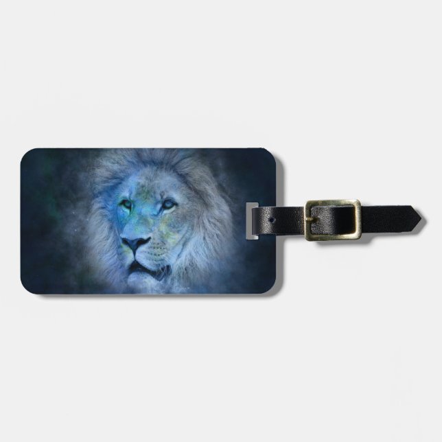 Lion King Luggage Tag with Leather Strap (Front Horizontal)