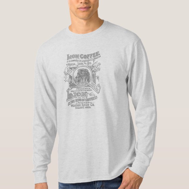 Lion King of Coffees T-Shirt (Front)