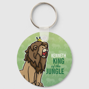 Lion King of the Jungle, Add Child's Name Key Ring