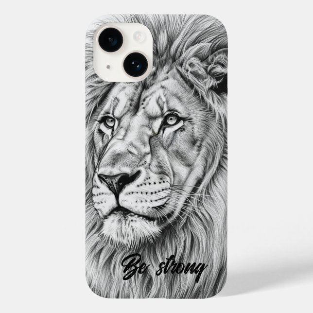Lion King of the Jungle Phone Case - A Fierce Lion (Back)