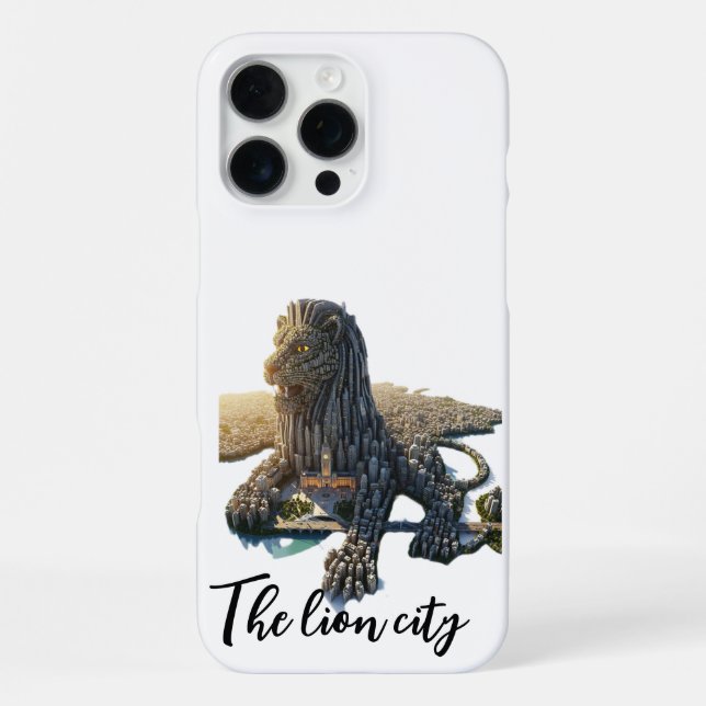 Lion King of the Jungle Phone Case - the lion city (Back)
