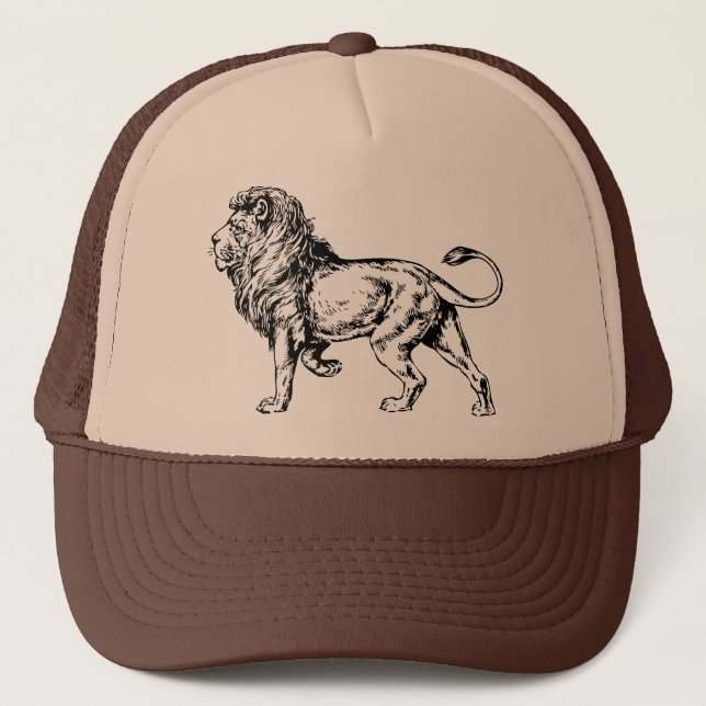 Lion - King of the Jungle Trucker Hat (Front)