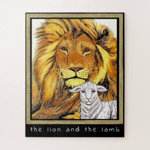 Lion & Lamb Jigsaw Puzzle