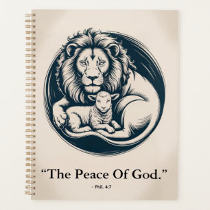 Lion & Lamb Peace - Prophetic Harmony Art Planner