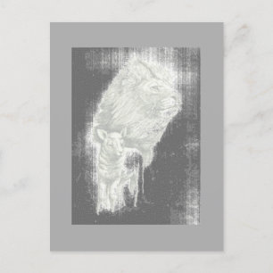 Lion & Lamb Sunset Card