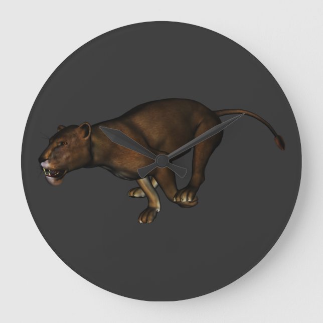 lion large clock (Front)