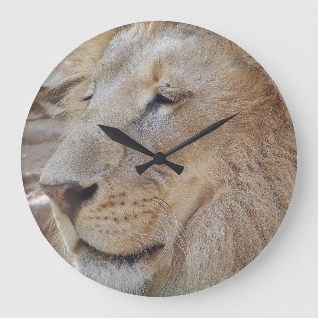 Lion Large Clock (Front)
