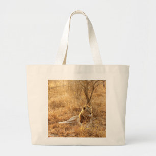 Lion Large Tote Bag