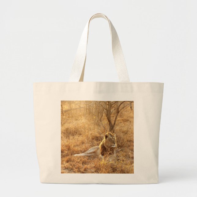 Lion Large Tote Bag (Front)