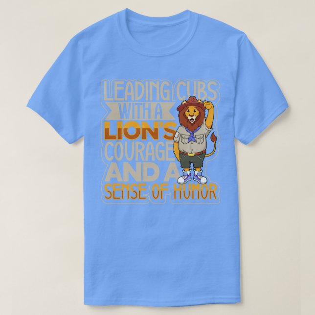Lion leading cubs Scoutmaster T-Shirt (Design Front)