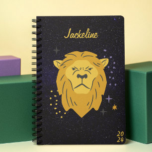  Lion Leo Zodiac l Galaxy Sky Star Personal  Planner