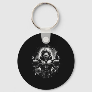 Lion Lifting Weights Gym Beast Workout Muscles Bod Key Ring