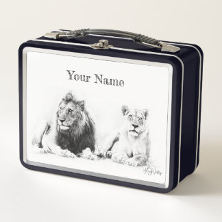 Lion & Lioness Lunch Box – Custom Gift