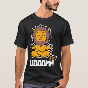 Lion Liooomm Yoga Animal Position Vintage Frequenc T-Shirt