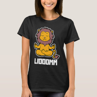 Lion Liooomm Yoga Animal Position Vintage Frequenc T-Shirt