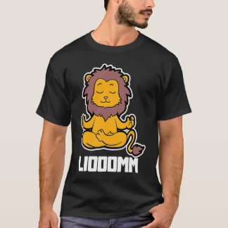 Lion Liooomm Yoga Animal Position Vintage Frequenc T-Shirt