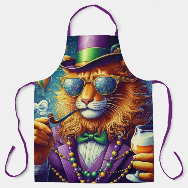 Lion/Louisiana Mardi Gras  Apron (Front)