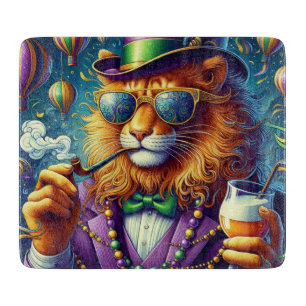 Lion/Louisiana Mardi Gras Cutting Board