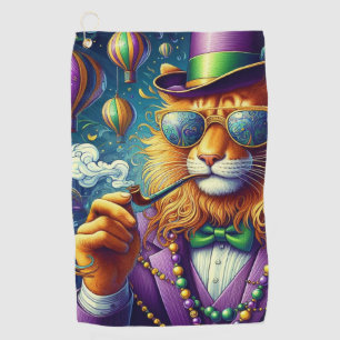 Lion/Louisiana Mardi Gras Golf Towel