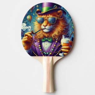 Lion/Louisiana Mardi Gras  Ping Pong Paddle