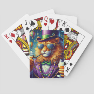 Lion/Louisiana Mardi Gras Playing Cards