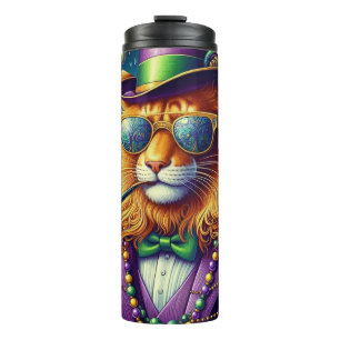Lion/Louisiana Mardi Gras Thermal Tumbler