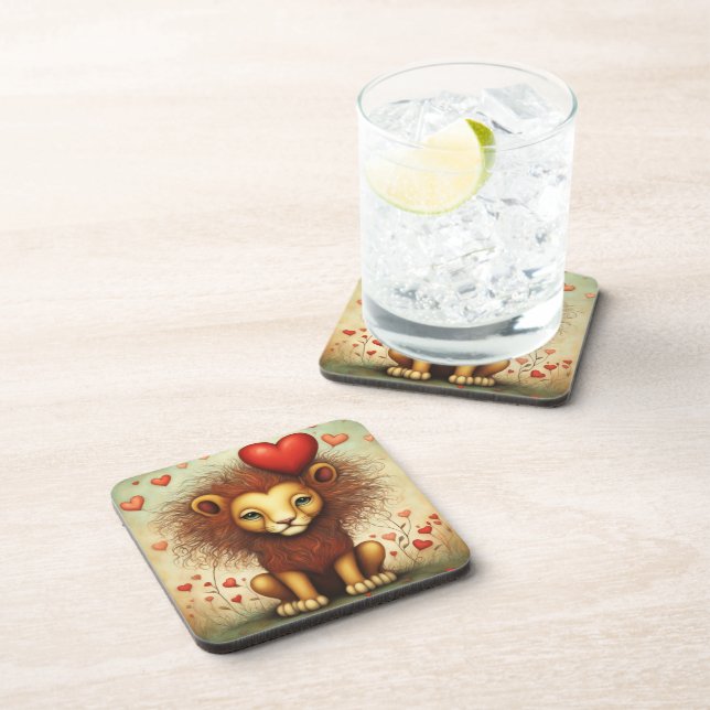 Lion Love 1 Coaster (Right Side)