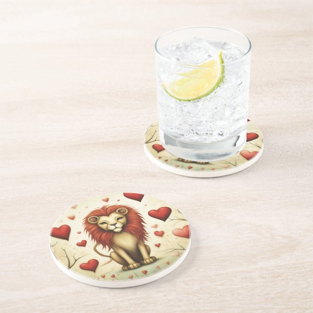Lion Love 2 Coaster (Side)