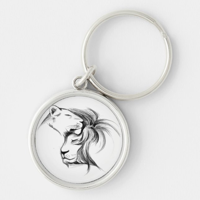 Lion love key ring (Front)