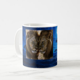 Lion Love Night Coffee Mug