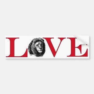 Lion Lover Bumpersticker Bumper Sticker