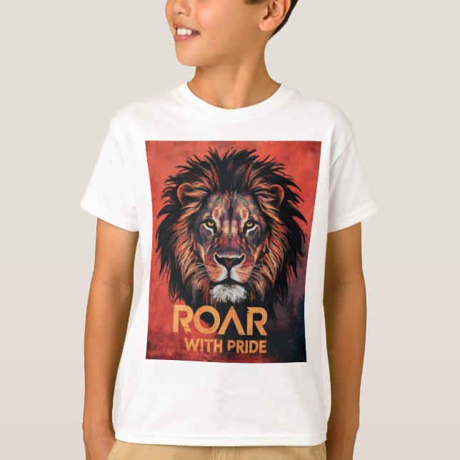 Lion Lover kids tshirts for kids animal (Front)