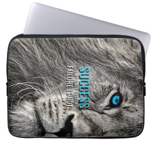 Lion Lover Success Is My Only Option Laptop Sleeve