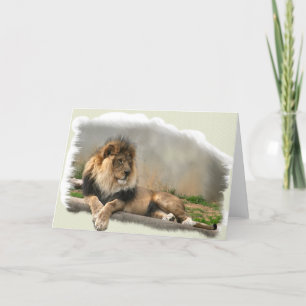 Lion Lovers Art Gifts Card