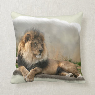 Lion Lovers King of the Jungle Cushion