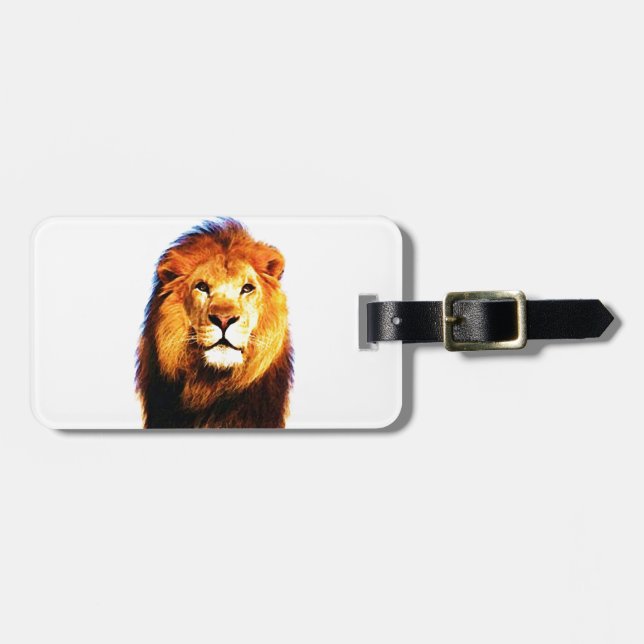 Lion Luggage Tag (Front Horizontal)