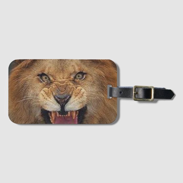 Lion Luggage Tag (Front Horizontal)