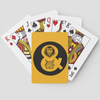 Lion & Lynx Logo Playing Cards