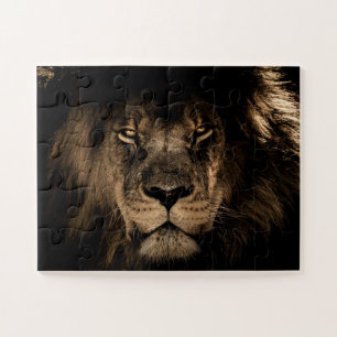 LION MALE LION PHOTOGRAPHY JIGSAW PUZZLE