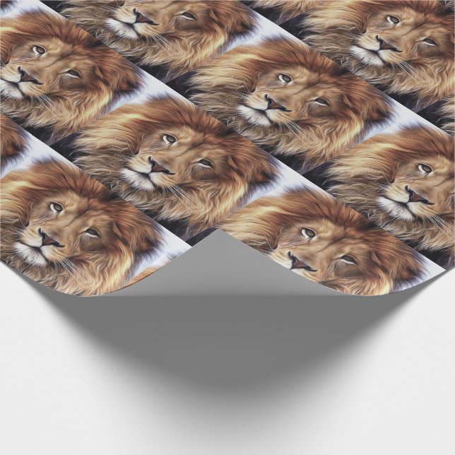 LION MALE  WRAPPING PAPER (Corner)